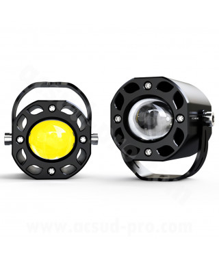 FEUX AVANT ADDITIONNEL MOTO LED ECOBENE 12V50W (HOMOLOGUEE CE)