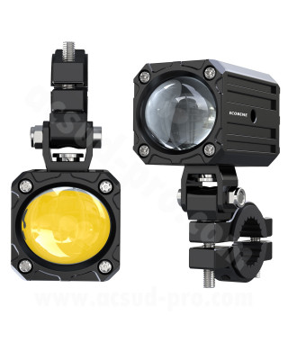 FEUX AVANT ADDITIONNEL MOTO LED ECOBENE 12V50W (HOMOLOGUEE CE)