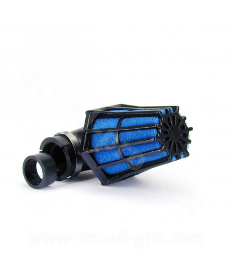 FILTRE A AIR CARENZI 90° 35/28 NOIR/BLEU