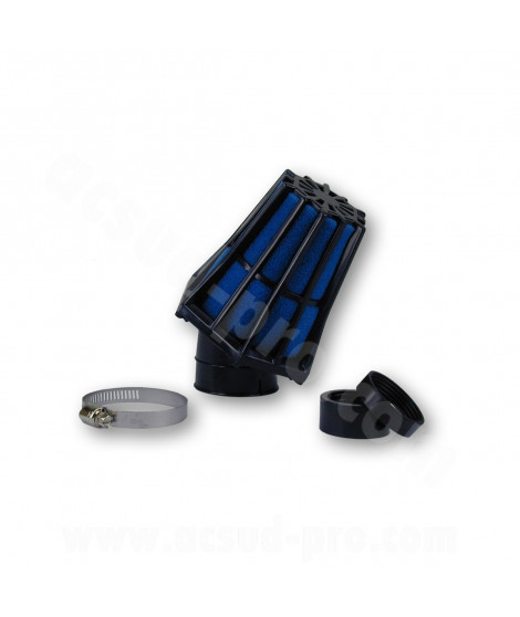 FILTRE A AIR CARENZI  R-EVOLUTION 30° Ø35/28 NOIR/BLEU