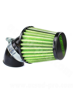FILTRE A AIR CARENZI TYPE KN  Ø28/35 45° ADJUSTABLE (TAILLE L)
