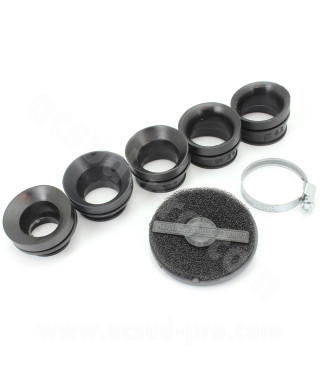 FILTRE A AIR MARCHALD POWER FILTER NOIR L 40mm / Ø CONNEXION  28-32-36-39-43MM
