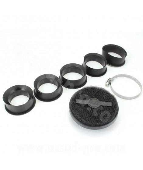 FILTRE A AIR MARCHALD POWER FILTER NOIR L 40mm / Ø CONNEXION  28-32-36-39-43MM / ANGLE 0°