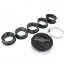 FILTRE A AIR MARCHALD POWER FILTER NOIR L 40mm / Ø CONNEXION  28-32-36-39-43MM / ANGLE 0°