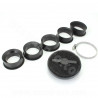 FILTRE A AIR MARCHALD POWER FILTER NOIR L 40mm / Ø CONNEXION  28-32-36-39-43MM / ANGLE 0°