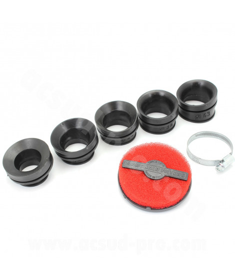 FILTRE A AIR MARCHALD POWER FILTER ROUGE L 40 mm / Ø CONNEXION  28-32-36-39-43MM