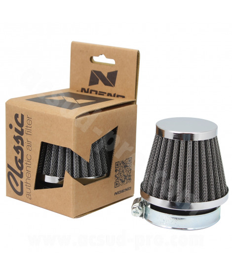 FILTRE A AIR NOEND CLASSIC TYPE KN DROIT Ø60MM CHROME