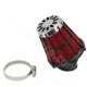 FILTRE A AIR SCOOT MALOSSI E5 NOIR MOUSSE ROUGE Ø38