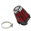 FILTRE A AIR SCOOT MALOSSI E5 NOIR MOUSSE ROUGE Ø38