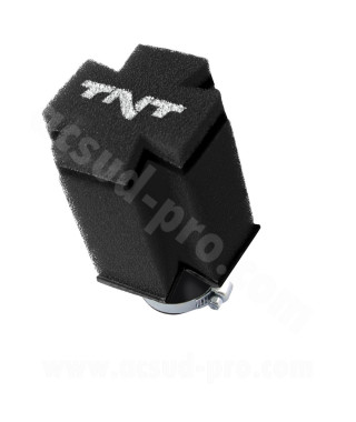 FILTRE A AIR TNT MOUSSE CROSS 0° Ø28/35 NOIR