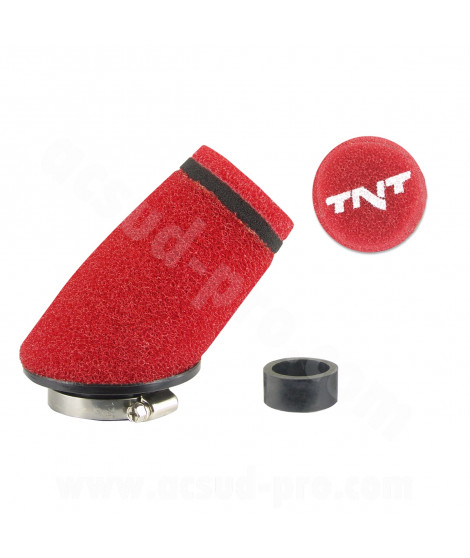 FILTRE A AIR TNT MOUSSE SMALL 30° Ø28/35 ROUGE
