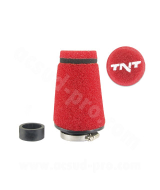 FILTRE A AIR TNT MOUSSE SMALL Ø28/35 ROUGE