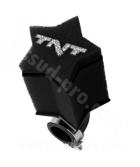 FILTRE A AIR TNT MOUSSE STAR 90° Ø28/35 NOIR
