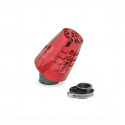 FILTRE A AIR TNT OBUS 30° Ø35/28 ROUGE ANODISE