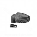 FILTRE A AIR TNT OBUS 90° Ø28/35 IMITATION CARBONE