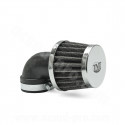 FILTRE A AIR TNT TYPE KN SMALL COUDE Ø28/35 CHROME