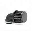 FILTRE A AIR TNT TYPE KN SMALL COUDE Ø28/35 IMITATION CARBONE