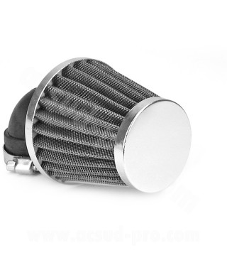 FILTRE A AIR TYPE KN COUDE Ø28/35 CHROME