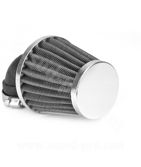 FILTRE A AIR TYPE KN COUDE Ø28/35 CHROME
