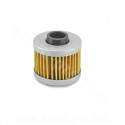 FILTRE A HUILE MAXISCOOTER ADAPT. PEUGEOT ELYSEO 125 / SATELIS 125CC (OEM : 0256451 / 0256450 / 020450 / BMW 11417651414) HF185