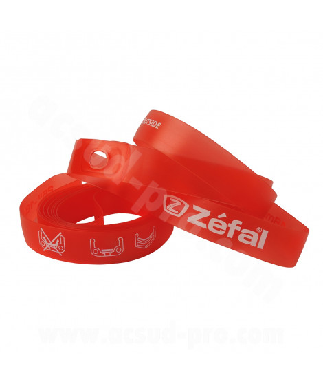 FOND DE JANTE ZEFAL VTT 26X18 ROUGE HAUTE PRESSION (BLISTER X2)