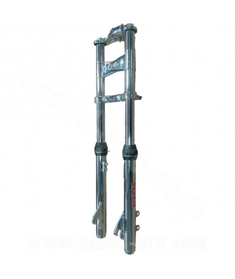 FOURCHE CYCLO EBR ADAPT CIAO .ST / 560 TELESCOPIQUE AVEC FREIN A DISQUE CHROME