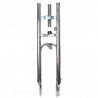 FOURCHE CYCLO EBR  ADAPT. PEUGEOT 103 (Ø25mm  / COURSE : 60mm) CHROME