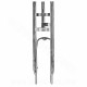 FOURCHE CYCLO EBR ADAPT. VOGUE ROUE 16' ( SANS TE SUPERIEUR ) Ø25MM / COURSE : 60mm CHROME