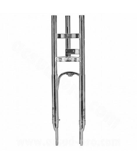 FOURCHE CYCLO EBR ADAPT. VOGUE ROUE 16' ( SANS TE SUPERIEUR ) Ø25MM / COURSE : 60mm CHROME