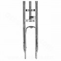 FOURCHE CYCLO EBR ADAPT. VOGUE ROUE 16' ( SANS TE SUPERIEUR ) Ø25MM / COURSE : 60mm CHROME