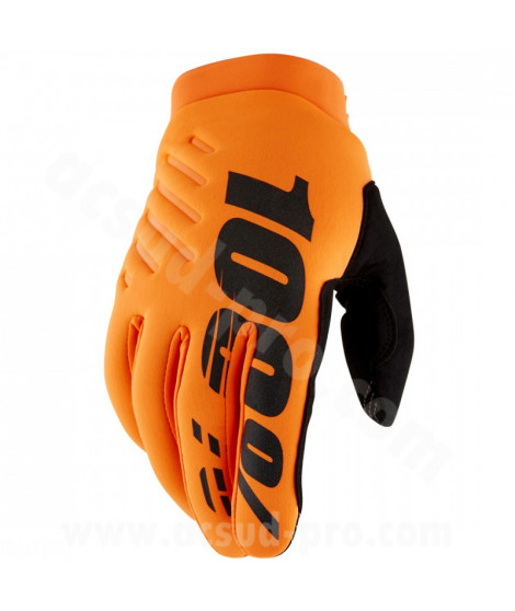 GANTS 100% BRISKER FA22 XXL FLUO ORANGE/BLACK