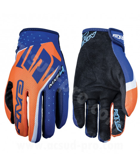 GANTS CROSS FIVE MXF4 BLUE/ORANGE TAILLE S