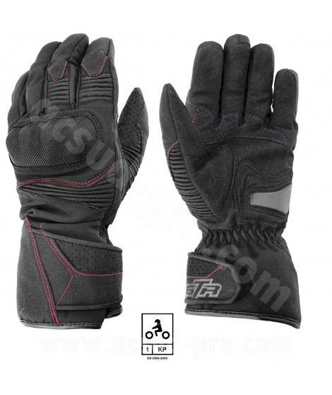 GANTS GTR BLIZZARD HIVER WATERPROOF COQUES BLACK (CERTIFICATION EN 13594:2015)      S