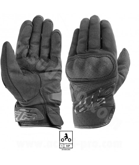 GANTS GTR SMX COQUES BLACK (CERTIFICATION EN 13594:2015)      S