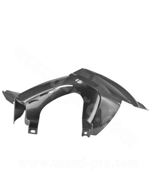 GARDE BOUE ARRIERE ADAPT. PEUGEOT LUDIX 14 POUCES IMITATION CARBONE