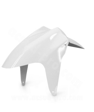 GARDE BOUE AVANT ADAPT. MBK 50 NITRO 1997-2012 / YAMAHA 50 AEROX 1997-2012  BLANC