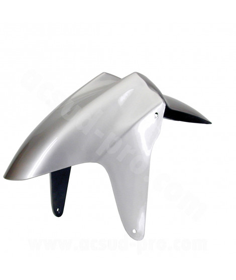 GARDE BOUE AVANT ADAPT. MBK 50 NITRO 1997-2012 / YAMAHA 50 AEROX 1997-2012  GRIS METAL