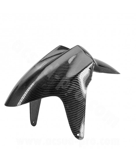 GARDE BOUE AVANT ADAPT. MBK 50 NITRO 1997-2012 / YAMAHA 50 AEROX 1997-2012  IMITATION CARBONE