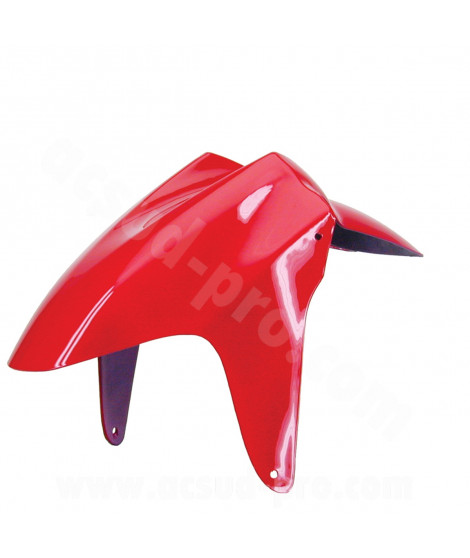 GARDE BOUE AVANT ADAPT. MBK 50 NITRO 1997-2012 / YAMAHA 50 AEROX 1997-2012 ROUGE SCUDERIA