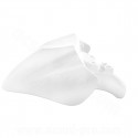 GARDE BOUE AVANT ADAPT. MBK 50 OVETTO 2008-2010 /  YAMAHA 50 NEOS 2008-2010  BLANC