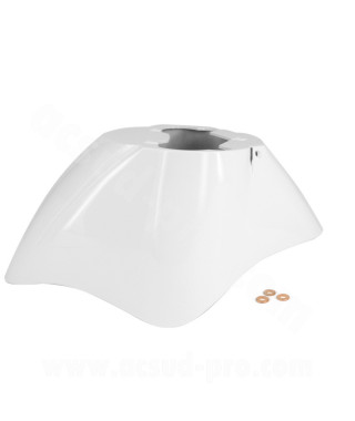 GARDE BOUE AVANT ADAPT. PIAGGIO ZIP 50 2T AC-4T BLANC