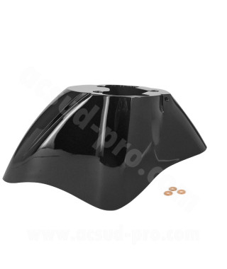 GARDE BOUE AVANT ADAPT. PIAGGIO ZIP 50 2T AC-4T NOIR METAL