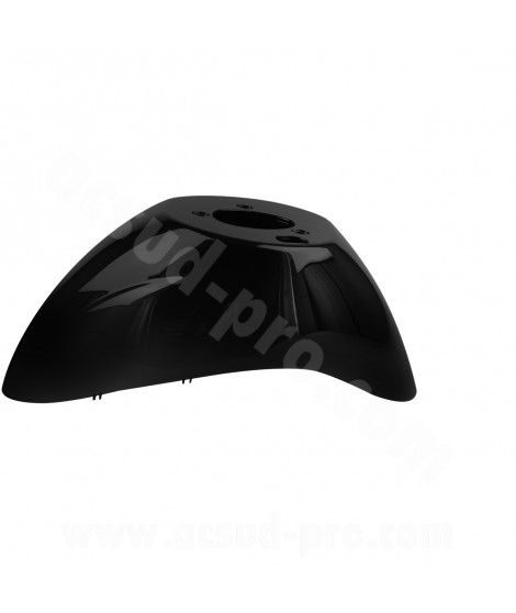 GARDE BOUE AVANT ADAPT. PIAGGIO ZIP SP2 50 2T LC  NOIR METAL (MONO FOURCHE)