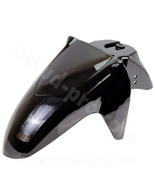 GARDE BOUE AVANT ADAPT. SYM SYMPHONY SR50-125CC 2010-2018 NOIR BRILLANT