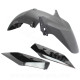 GARDE BOUE AVANT ADAPT. YAMAHA XMAX 125cc 2018-19  / 300CC 2017-2019  / 400CC 2018-2019  NOIR BRILLANT  (3 PIECES)