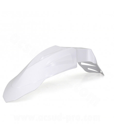 GARDE BOUE AVANT SUPER MOTARD BLANC (UNIVERSEL)