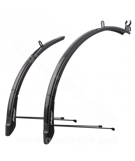 GARDE BOUE VELO SET 26"/28" CITY/VTC POLISPORT EXPANDER CITY REGLABLE EN LONGUEUR LARGEUR 46 (LA PAIRE)