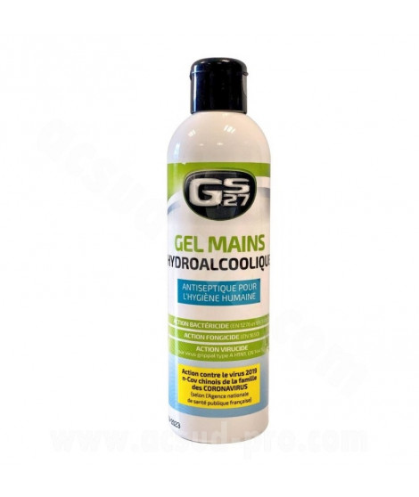 GEL HYDROALCOOLIQUES GS27 250ml (Fongicide-Bactericide-Virucide)