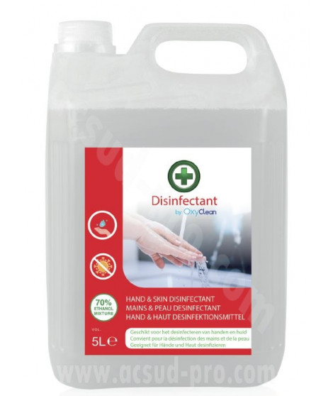 GEL HYDROALCOOLIQUES GS27 5L (Fongicide-Bactericide-Virucide)
