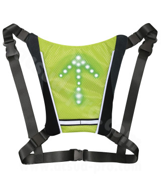 GILET REFLECHISSANT AVEC LED DIRECTIONNEL